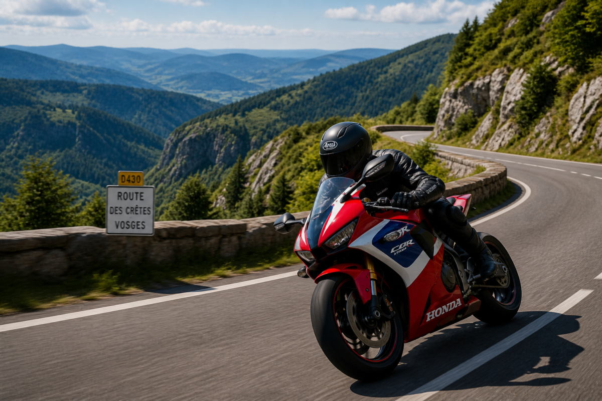 motorrijden door de franse vogezen