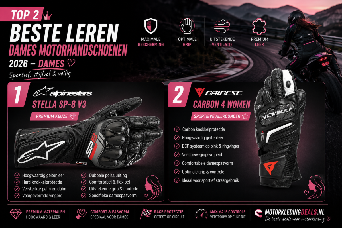 beste leren dames motorhandschoenen 2026