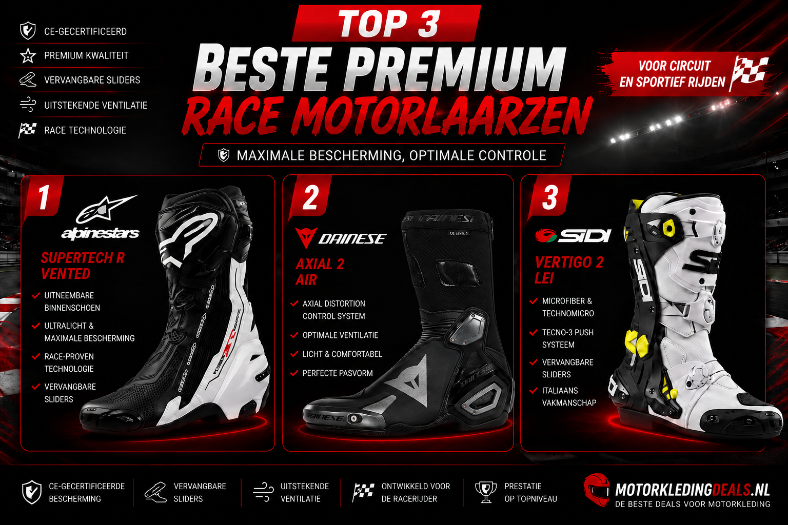 beste race motorlaarzen